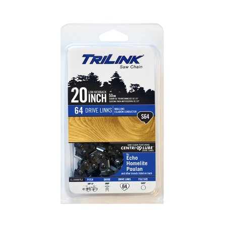 TRILINK Chainsaw Chain 3/8 LP Semi-Chisel .050 64DL for Homelite 180, 190; CL15064TL2